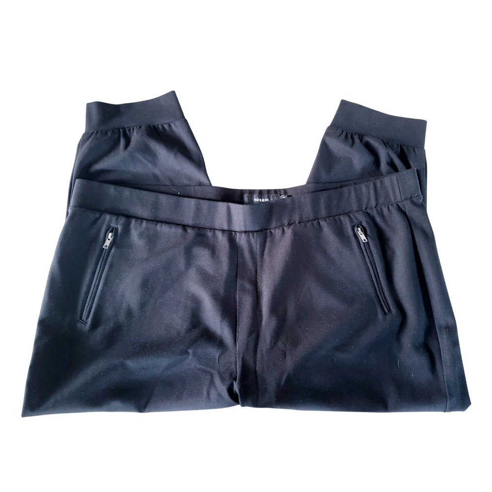 Torrid 4 Womens Black Ponte Zipper Pocket Jogger‎ Pants Size 4X Plus NWT - Picture 6 of 11
